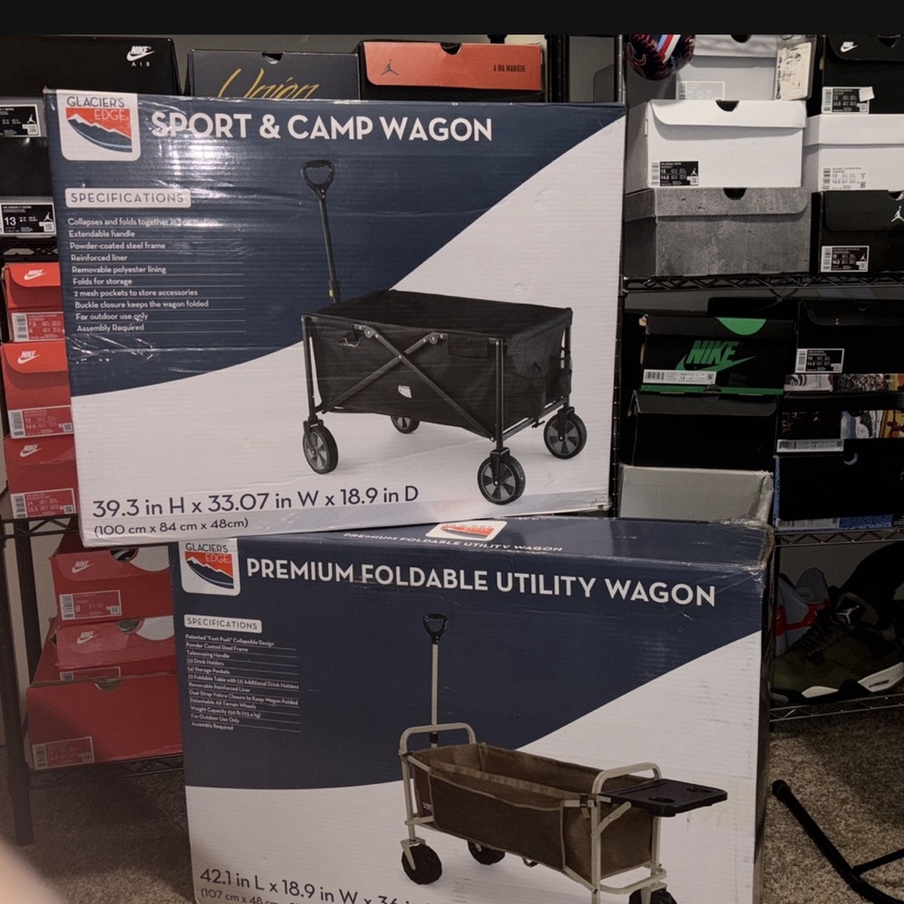 Collapsible Black Utility Wagon by Creative Outdoor